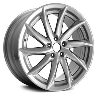 Replace® - 10-Spoke Machined and Medium Charcoal Metallic 18x8 Alloy Factory Wheel - Remanufactured