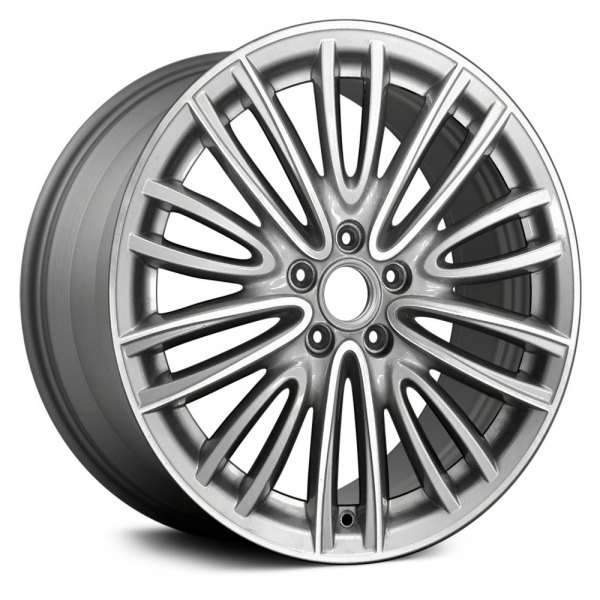 Replace® - 18 x 8 10 V-Spoke Machined and Light Charcoal Metallic Alloy Factory Wheel (Remanufactured)