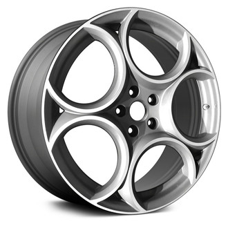 Replace® - 5-Hole Machined and Dark Charcoal 19x8 Alloy Factory Wheel - Remanufactured