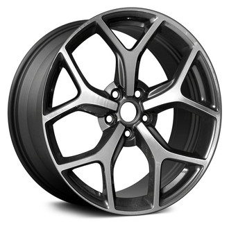 Replace® - 5 Y-Spoke Machined and Dark Charcoal 19x8 Alloy Factory Wheel - Remanufactured