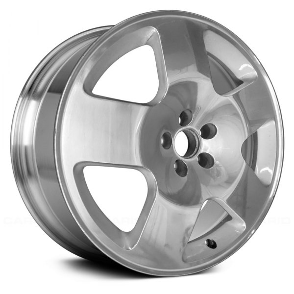 Replace® - 17 x 7.5 5-Spoke Polished with Silver Vents Alloy Factory Wheel (Remanufactured)