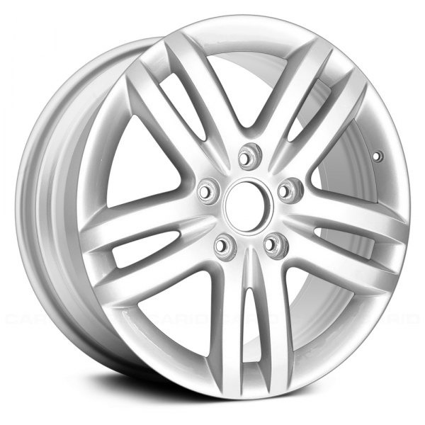 Replace® - 18 x 8.5 Double 5-Spoke Bright Sparkle Silver Alloy Factory Wheel (Remanufactured)