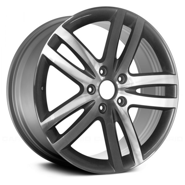 Replace® - 20 x 9 Double 5-Spoke Machined and Medium Silver Alloy Factory Wheel (Remanufactured)