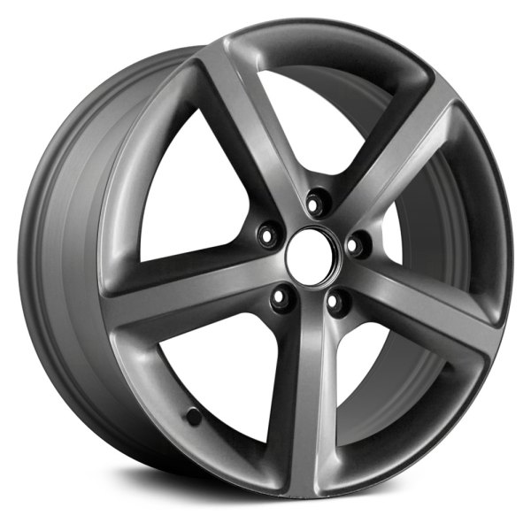 Replace® - 20 x 9 5-Spoke Machined and Medium Charcoal Metallic Alloy Factory Wheel (Remanufactured)
