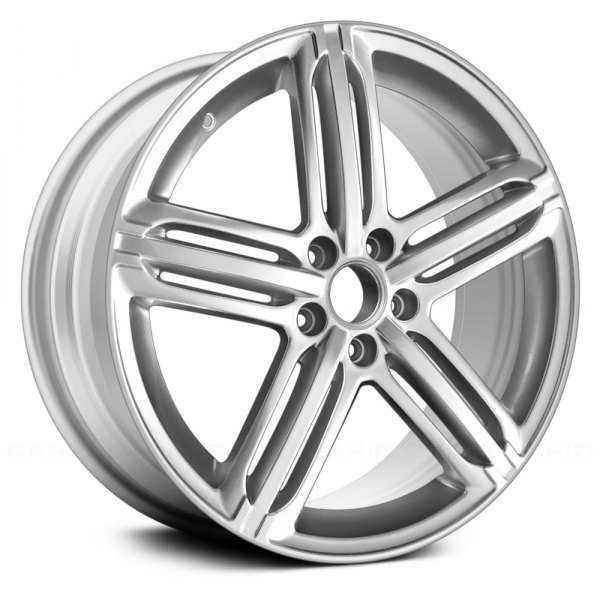 Replace® - 19 x 9 Triple 5-Spoke Bright Silver Metallic Full Face Alloy Factory Wheel (Remanufactured)