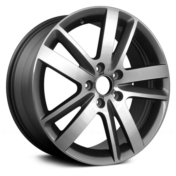 Replace® - 20 x 9 Double 5-Spoke Machined and Charcoal Alloy Factory Wheel (Remanufactured)