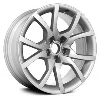 Replace® - 5 V-Spoke Bright Sparkle Silver Face 18x8.5 Alloy Factory Wheel - Remanufactured
