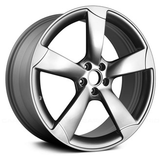Replace® - 5 Turbine-Spoke Machined and Medium Charcoal 21x9 Alloy Factory Wheel - Remanufactured