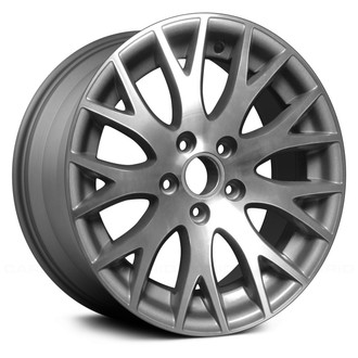 Replace® - 9 Y-Spoke Medium Charcoal and Machined 17x7.5 Alloy Factory Wheel - Remanufactured
