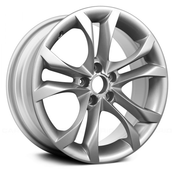 Replace® - 18 x 8.5 Double 5-Spoke Bluish Silver Alloy Factory Wheel (Remanufactured)