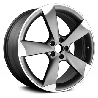 Replace® - 5-Spoke Machined and Medium Charcoal 19x9 Alloy Factory Wheel - Remanufactured