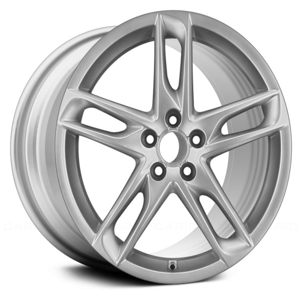 Replace® - 19 x 8 Double 5-Spoke Bright Silver Metallic Alloy Factory Wheel (Remanufactured)