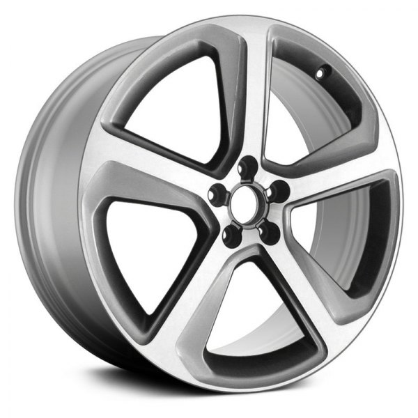 Replace® - 20 x 8.5 5 Turbine-Spoke Machined and Bluish Silver Alloy Factory Wheel (Remanufactured)