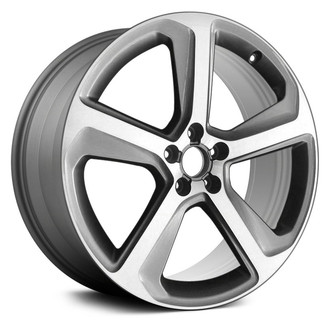 Replace® - 5 Turbine-Spoke Machined and Medium Charcoal Metallic 20x8.5 Alloy Factory Wheel - Remanufactured