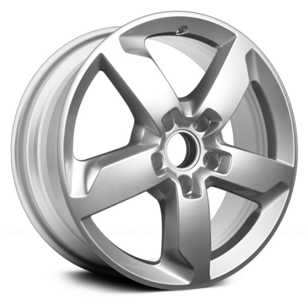 Replace® - 19 x 8.5 5-Spoke Bright Silver Metallic Alloy Factory Wheel (Remanufactured)