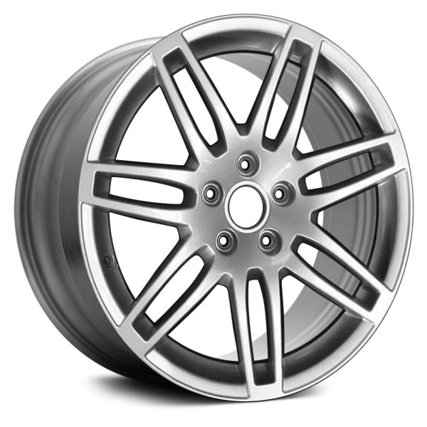 Replace® - 18 x 8 7 Double I-Spoke Silver Metallic Full Face Alloy Factory Wheel (Remanufactured)