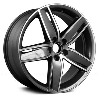 Replace® - Double 5-Spoke Machined and Dark Charcoal 19x8 Alloy Factory Wheel - Remanufactured