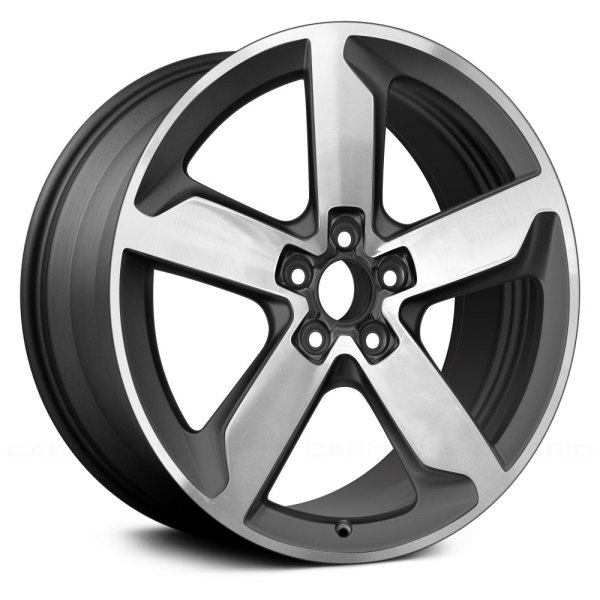 Replace® - 18 x 7 5 Turbine-Spoke Machined and Dark Charcoal Metallic Alloy Factory Wheel (Remanufactured)