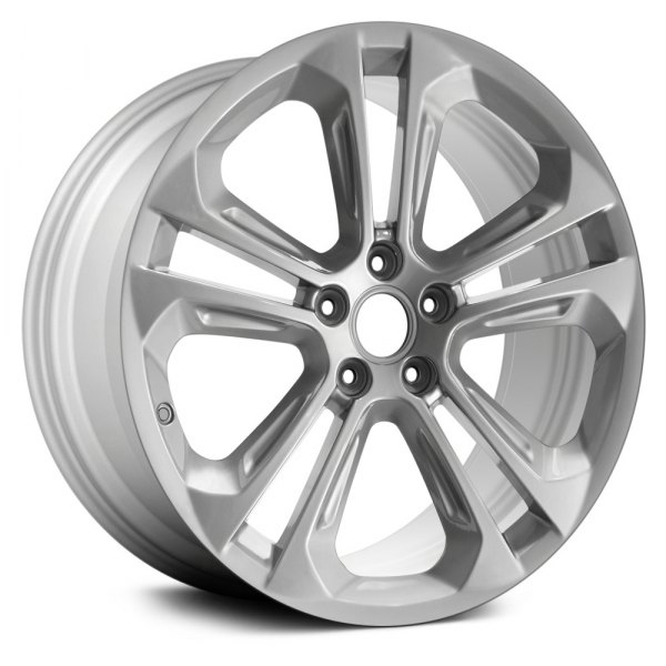 Replace® - 19 x 8.5 5 V-Spoke Medium Silver Alloy Factory Wheel (Remanufactured)