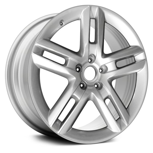 Replace® - 19 x 8.5 Double 5-Spoke Bright Silver Metallic Alloy Factory Wheel (Remanufactured)