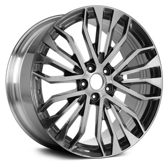 Replace® - 5 W-Spoke Polished and Medium Charcoal Metallic 20x8.5 Alloy Factory Wheel - Remanufactured