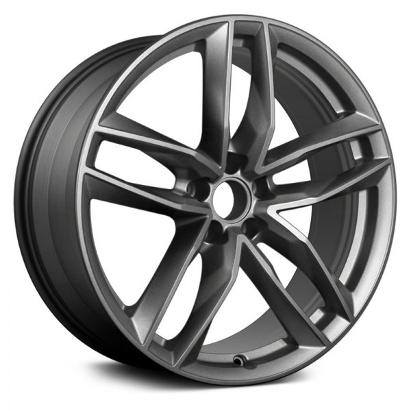 Replace® - 20 x 9 Double 5-Spoke Machined and Medium Charcoal Alloy Factory Wheel (Remanufactured)