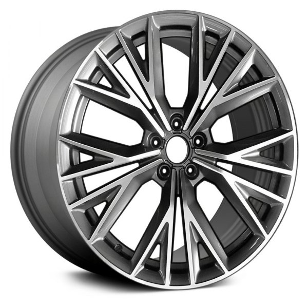 Replace® - 20 x 9 10 Y-Spoke Machined and Medium Charcoal Metallic Alloy Factory Wheel (Remanufactured)