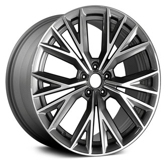 Replace® - 10 Y-Spoke Machined and Medium Charcoal Metallic 20x9 Alloy Factory Wheel - Remanufactured
