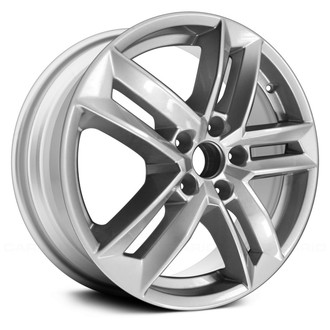 Replace® - Double 5-Spoke Bright Silver Metallic 17x7.5 Alloy Factory Wheel - Remanufactured