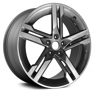 Replace® - Double 5-Spoke Machined and Medium Charcoal 18x8 Alloy Factory Wheel - Remanufactured