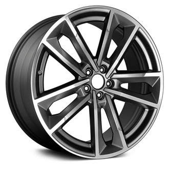 Replace® - Double 5-Spoke Machined and Dark Charcoal 21x9 Alloy Factory Wheel - Remanufactured