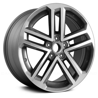 Replace® - Double 5-Spoke Machined and Medium Charcoal 18x8 Alloy Factory Wheel - Remanufactured