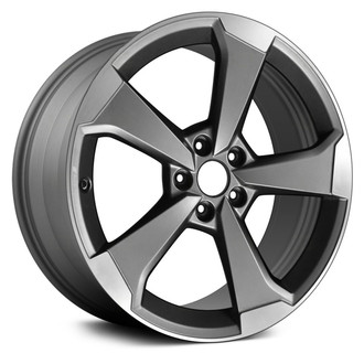 Replace® - 5-Spoke Machined and Medium Charcoal 19x8.5 Alloy Factory Wheel - Remanufactured