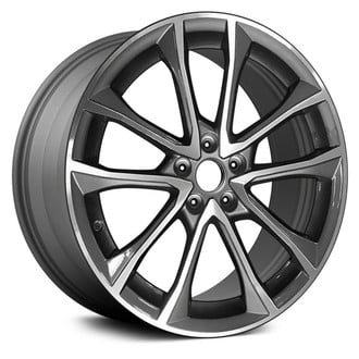 Replace® - 5 V-Spoke Machined and Medium Charcoal 19x8.5 Alloy Factory Wheel - Remanufactured