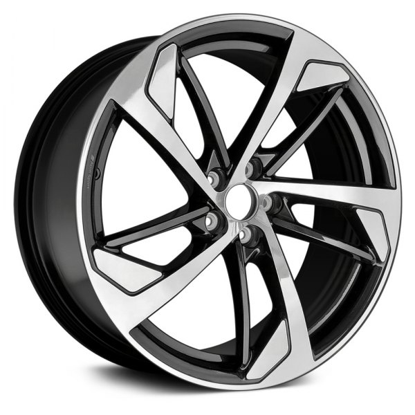 Replace® - 20 x 9 Double 5-Spoke Machined With Black Metallic Accents Alloy Factory Wheel (Remanufactured)