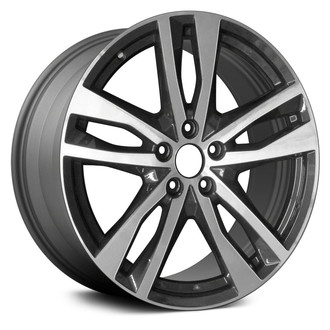 Replace® - Double 5-Spoke Machined and Medium Charcoal Metallic 19x8.5 Alloy Factory Wheel - Remanufactured