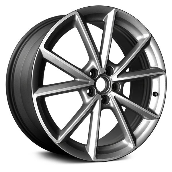 Replace® - 20 x 9 10-Spoke Machined and Dark Charcoal Alloy Factory Wheel (Remanufactured)