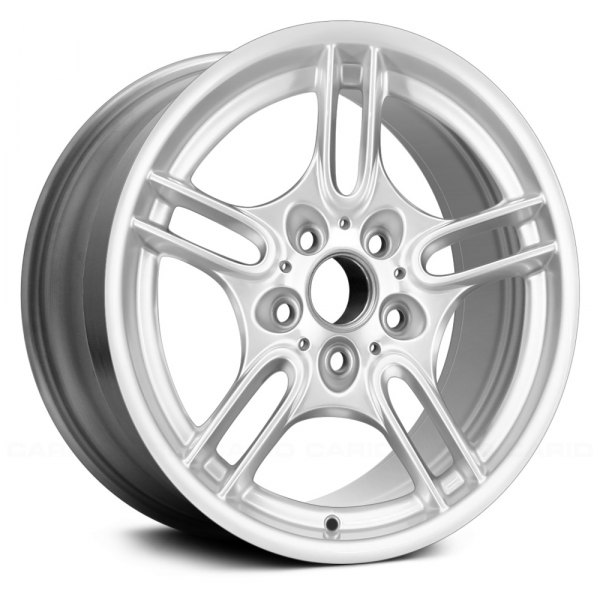 Replace® - 17 x 8 Double 5-Spoke Bright Silver Alloy Factory Wheel (Remanufactured)