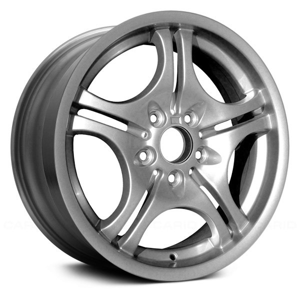 Replace® - 17 x 7.5 Double 5-Spoke Medium Silver Alloy Factory Wheel (Remanufactured)