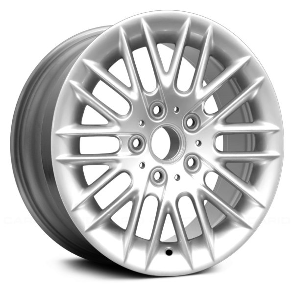 Replace® - 16 x 7 10 V-Spoke Bright Sparkle Silver Alloy Factory Wheel (Remanufactured)