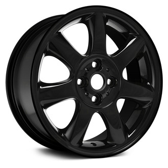 Replace® - 7 I-Spoke Black 16x6.5 Alloy Factory Wheel - Remanufactured