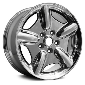 Replace® - 5-Slot OE Chrome 17x8 Alloy Factory Wheel - Remanufactured
