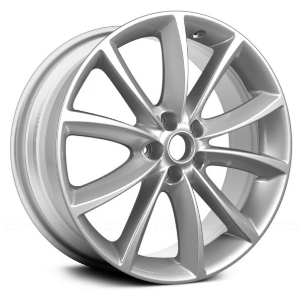 Replace® - 19 x 8.5 5 V-Spoke Sparkle Silver Alloy Factory Wheel (Remanufactured)