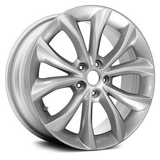 Replace® - 5 V-Spoke Silver 18x8 Alloy Factory Wheel - Remanufactured