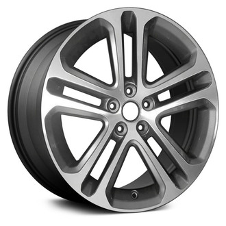 Replace® - Double 5-Spoke Machined and Charcoal 18x7.5 Alloy Factory Wheel - Remanufactured