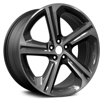 Replace® - 5 Turbine-Spoke Machined with Dark Charcoal 20x8.5 Alloy Factory Wheel - Remanufactured