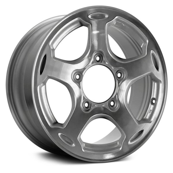 Replace® - 15 x 5.5 5-Spoke Machined and Medium Spark Charcoal Tex Alloy Factory Wheel (Remanufactured)