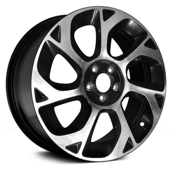 Replace® - 16 x 6.5 7 Spiral-Spoke Machined and Gloss Black Alloy Factory Wheel (Remanufactured)