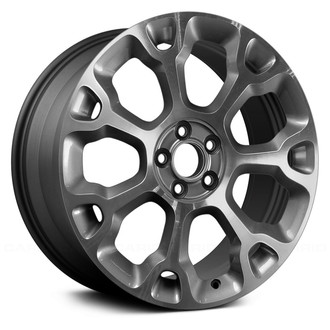 Replace® - 7 Y-Spoke Machined and Charcoal 17x7 Alloy Factory Wheel - Remanufactured