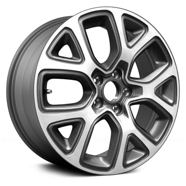 Replace® - 17 x 7 5 Y-Spoke Machined and Medium Charcoal Alloy Factory Wheel (Remanufactured)